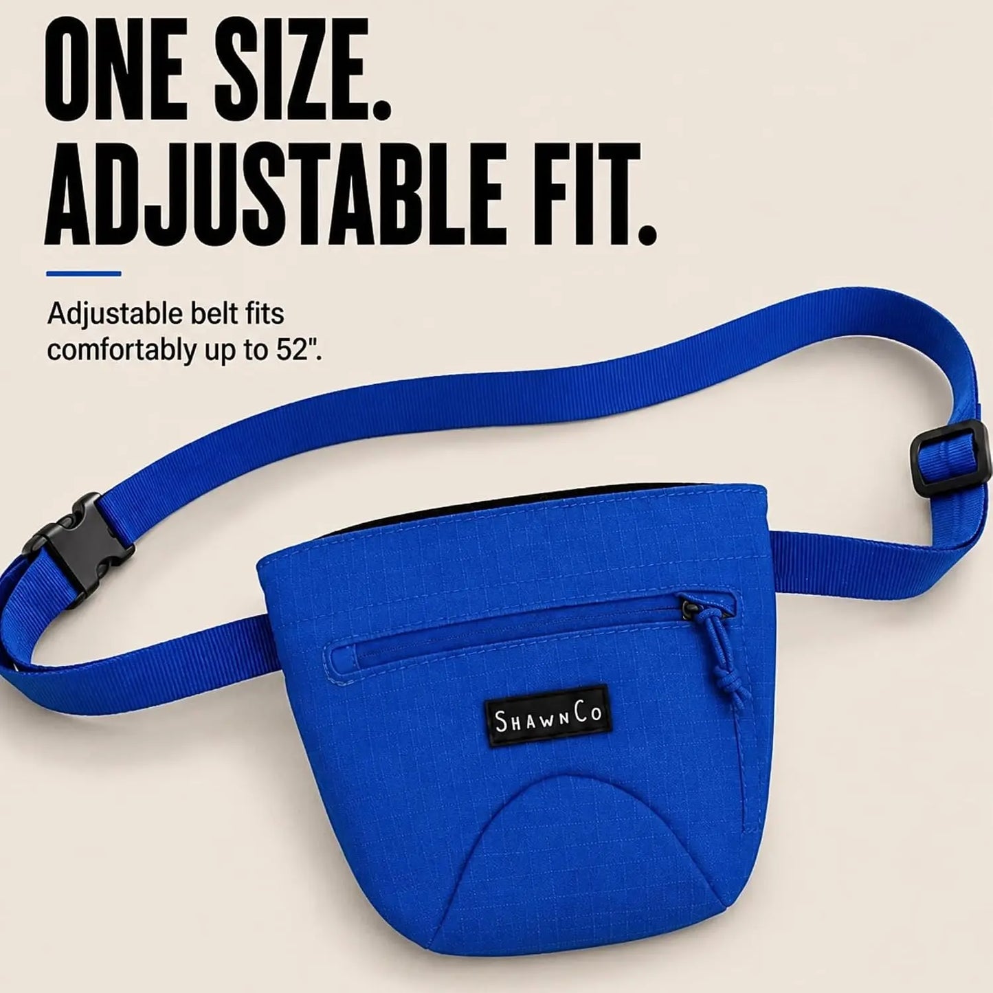 Premium Dog Treat Training Pouch – Magnetic Closure, Adjustable Waist Belt & Clip-On Design, Hands-Free Treat Bag with Front Zippered Pocket for Walking & Outdoor Adventures