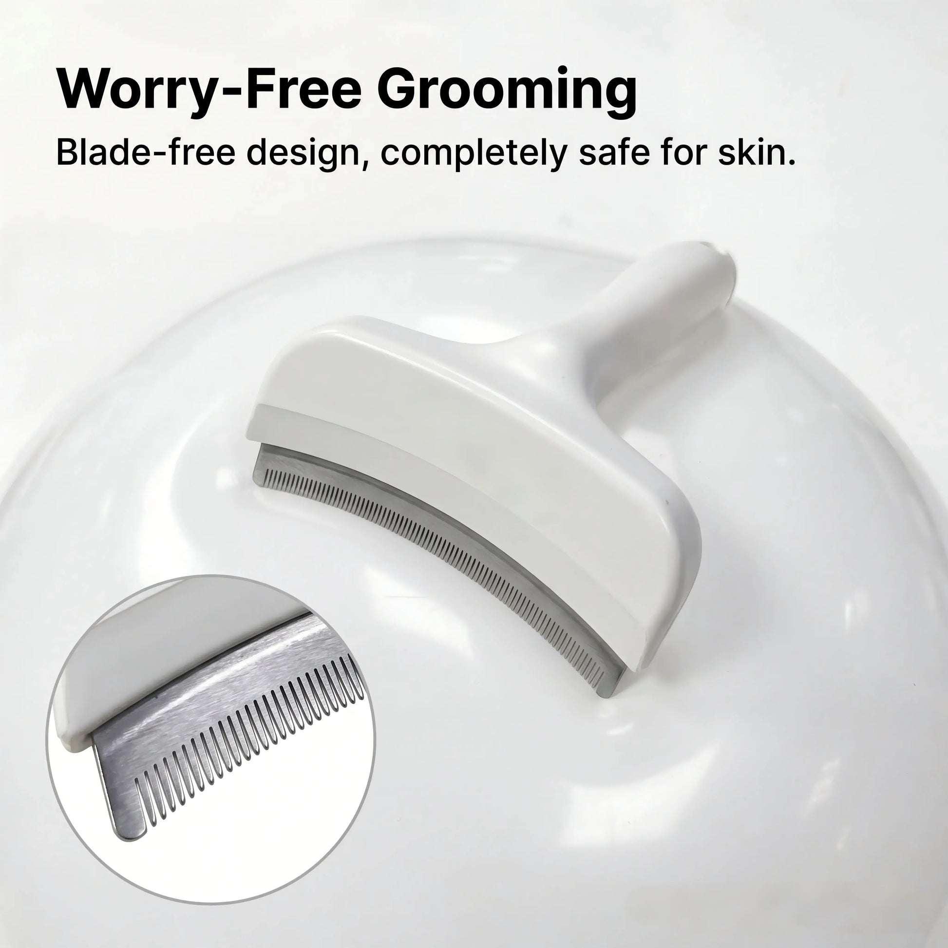 Premium Pet Deshedding & Grooming Brush – Dense-Tooth Undercoat Rake for Long-Haired Dogs & Cats, Designed for Loose Fur Removal, Dematting & Coat Care