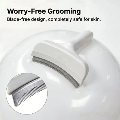 Premium Pet Deshedding & Grooming Brush – Dense-Tooth Undercoat Rake for Long-Haired Dogs & Cats, Designed for Loose Fur Removal, Dematting & Coat Care