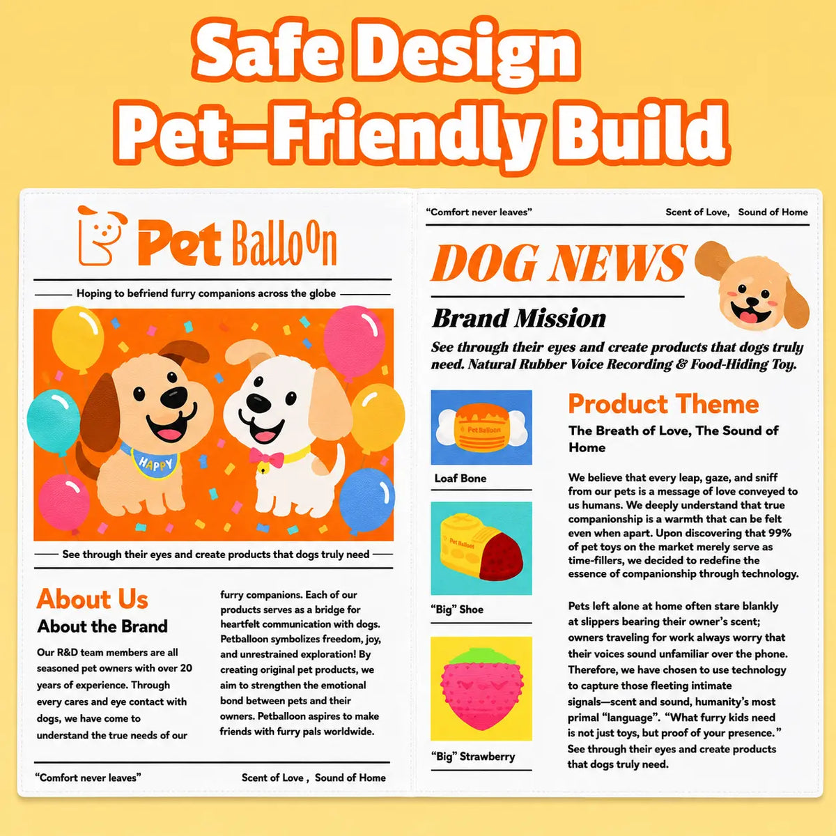 Durable Newspaper Crinkle Dog Toy Balloon - Interactive Tough Chewer for Boredom Relief, Teeth Cleaning - Safe, Non-Toxic, Washable, Quick-Dry Pet Accessory,Back to School