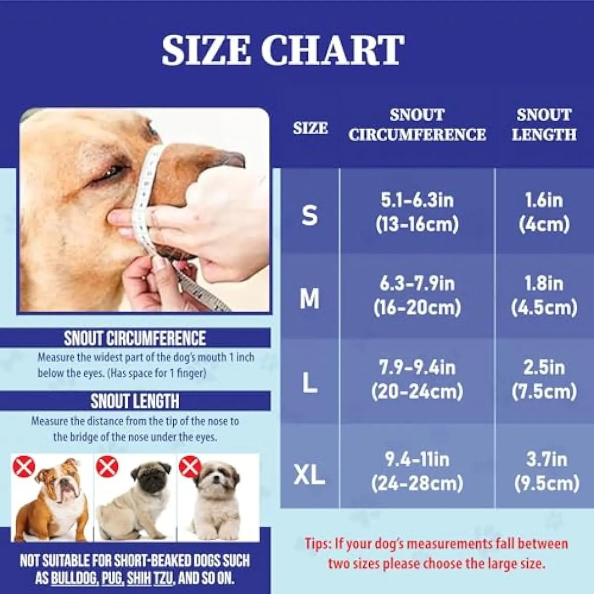 Breathable Adjustable Dog Muzzle – Lightweight Air-Mesh Design for Comfortable Walking, Helps Reduce Scavenging, Licking & Chewing for Dogs of Various Sizes