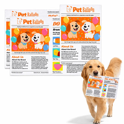 Durable Newspaper Crinkle Dog Toy Balloon - Interactive Tough Chewer for Boredom Relief, Teeth Cleaning - Safe, Non-Toxic, Washable, Quick-Dry Pet Accessory,Back to School