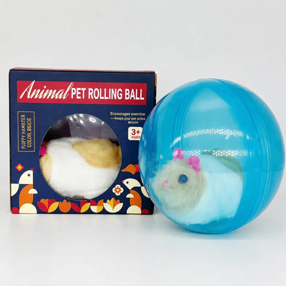 Interactive Smart Cat Toy with Automatic Rolling Ball – USB Rechargeable Motion Toy with Mouse Design for Indoor Cats, Designed for Active Play & Entertainment